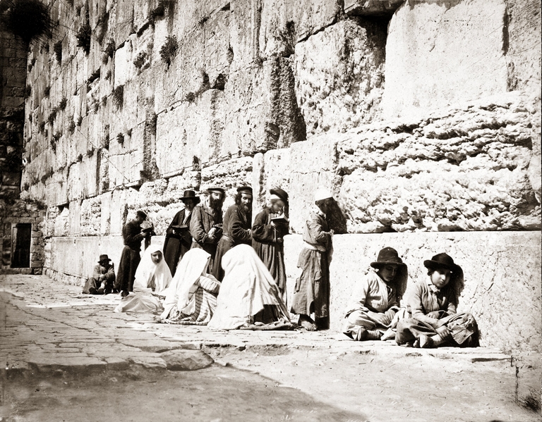 القدس - رسم لحائط البراق -  1870م