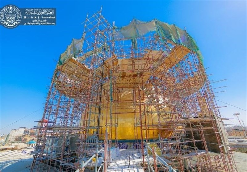 دعوة العتبة العلوية المقدسة لإزاحة الستار عن القبة الشريفة