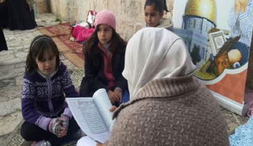 اندفاع أطفال المسجد الأقصى لحفظ القرآن الكريم