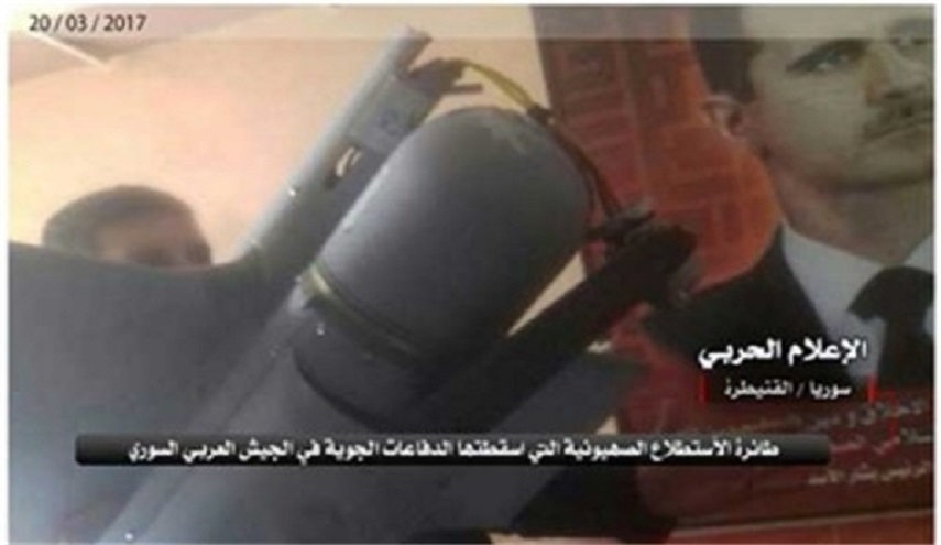 الجيش السوري يسقط طائرة استطلاع إسرائيلية فوق أجواء القنيطرة جنوب سوريا