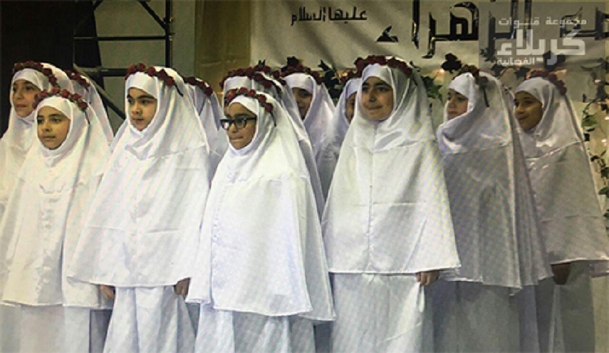 بالصور..تيمنا بولادة الزهراء (س)..حفل تكليف للفتيات في لندن  