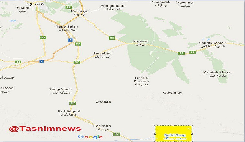 زلزال 6 ريختر يضرب مدينة قرب مشهد المقدسة