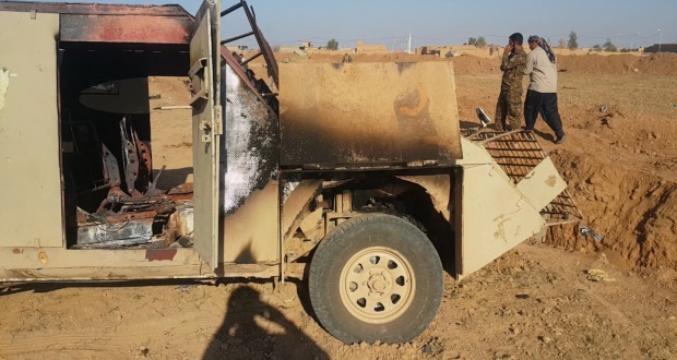الحشد الشعبي يفجر 10 عجلات لداعش في تلعفر 