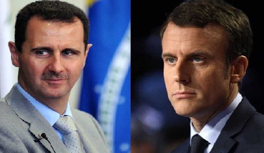 في حال فوزه.. محاور أساسية في تعامل ماكرون مع سوريا والأسد