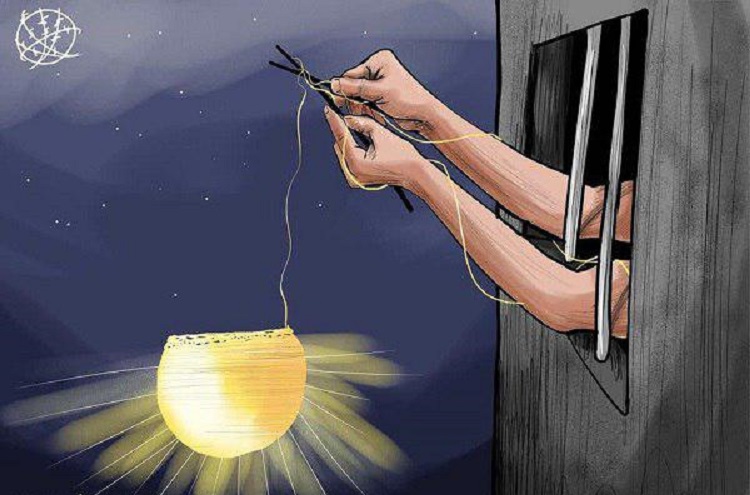 كاريكاتير: أمل الأسرى الفلسطينيين بطلوع شمس الحرية