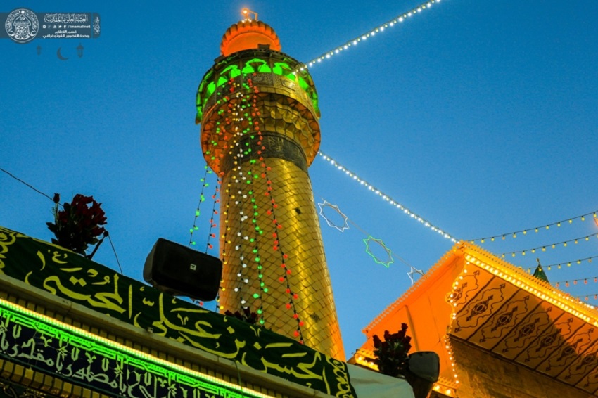 تزيين مرقد أمير المؤمنين لاحياء ذكرى الولادة العطرة للإمام الحسن المجتبى (ع)
