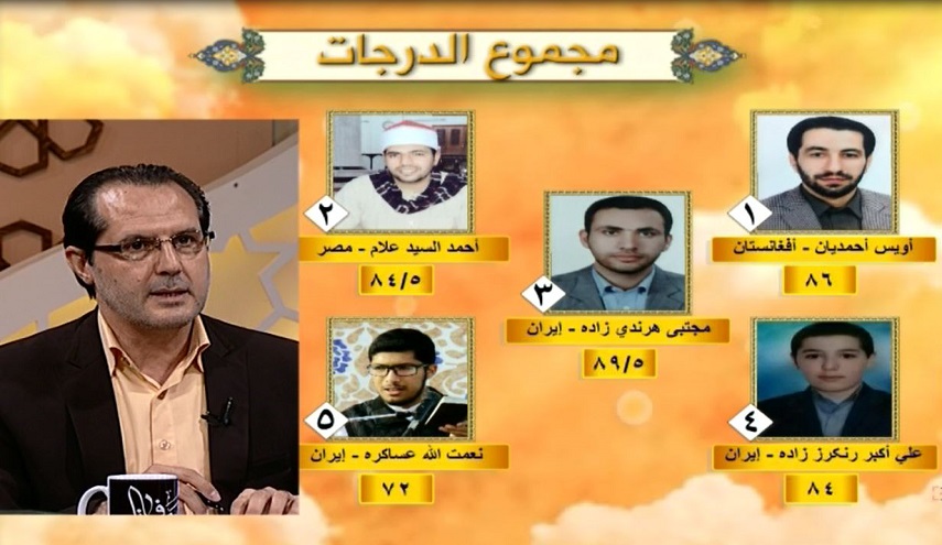 درجات المتسابقين لليوم الثالث والعشرين