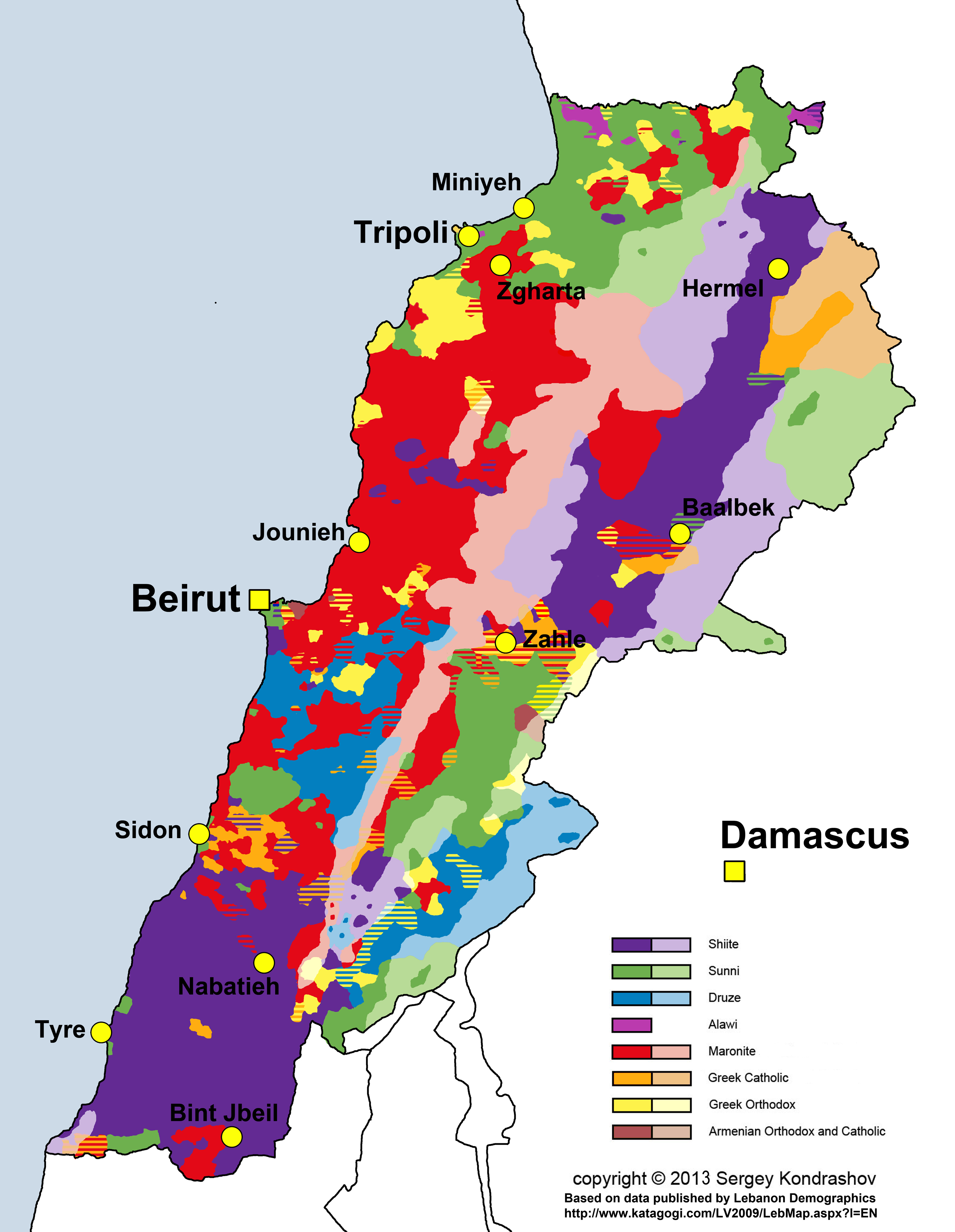 جغرافياي سياسي لبنان 