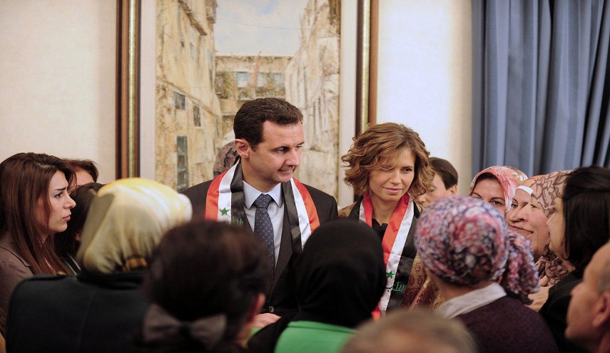 بالصورة... ماذا قالت أسماء الأسد بعد التعادل بين ايران وسوريا؟!