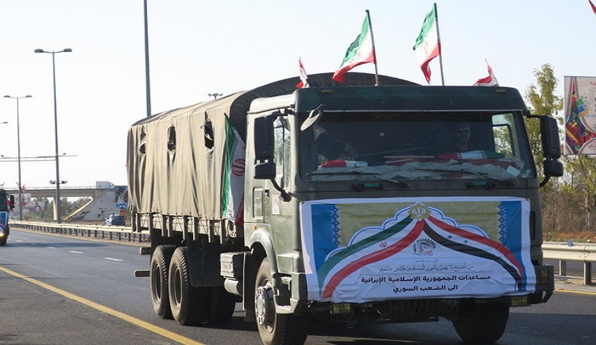 ارسال شحنة من المساعدات الانسانية الايرانية الى دير الزور