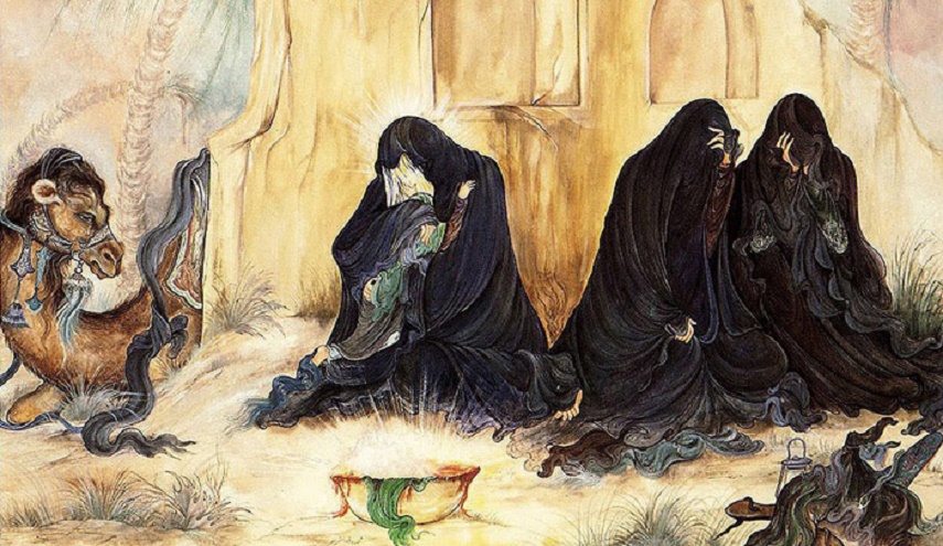 أبت الأسدية إلا مواسات بنات رسول الله ص..