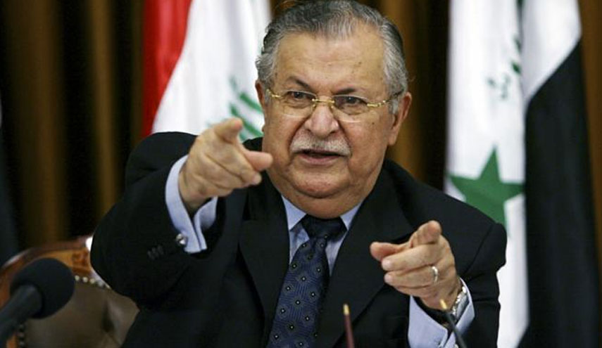 شاهد بالصورة... العلم الذي غطى تابوت جلال الطالباني 