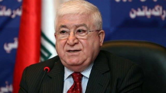 رسالة من الرئيس العراقي فؤاد معصوم الى أهالي كركوك