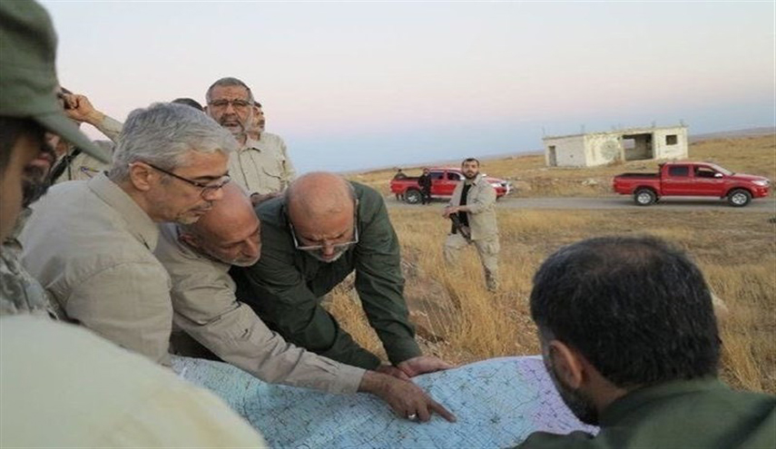 شاهد بالصور..اللواء باقري بالخطوط الامامية في جبهات حلب