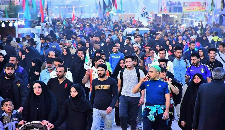 الطرقات الرئيسية للمحافظات الجنوبية تغص بملايين الزائرين القاصدين كربلاء