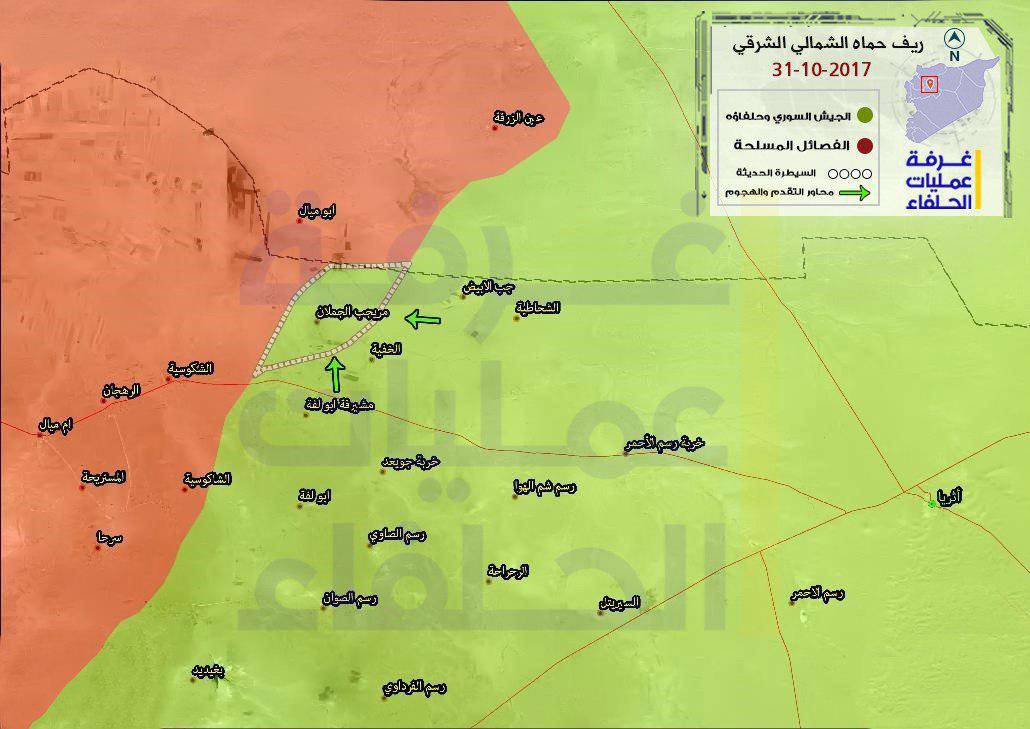 بالخريطة.. الجيش السوري يستعيد مناطق جديدة بدير الزور وريف حماة