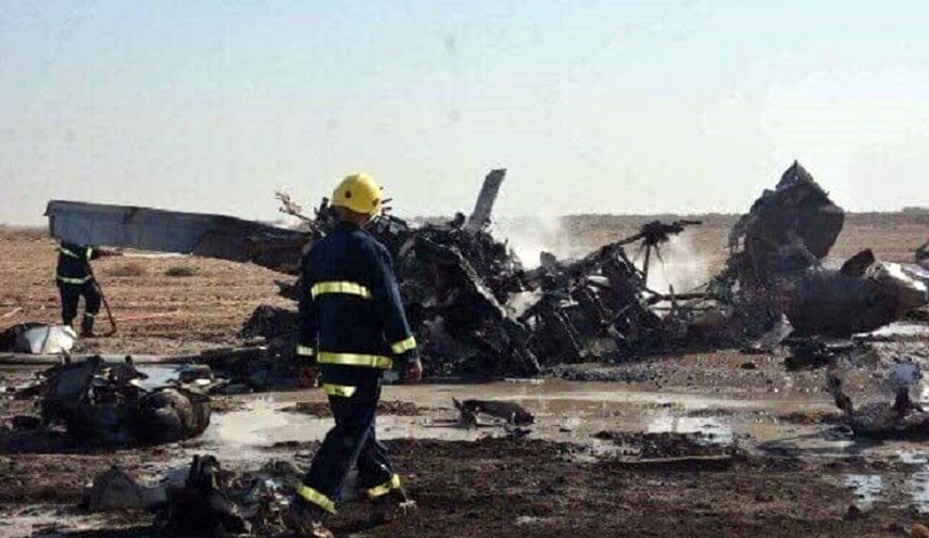 بالصورة.. حادث تحطم المروحية العسكرية شرقي الكوت
