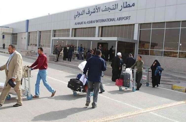 إدارة مطار النجف تعلن عن مصير الرحلات إلى السليمانية وأربيل