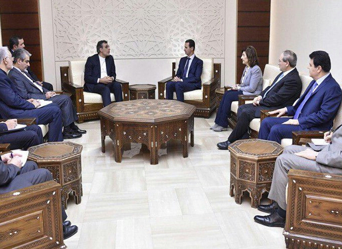 الأسد: انتصارات سورية ومواقف ايران ساهمت في هزم الارهاب