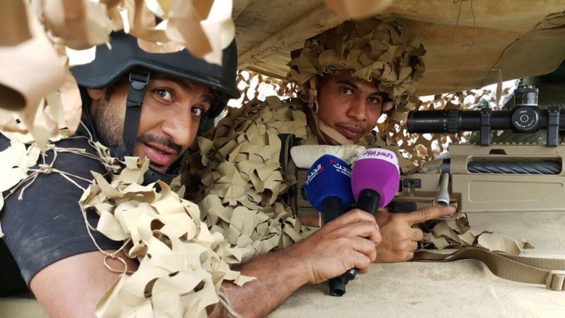 بالصورة... القناص السعودي الخفي يلقى مصرعه بنيران قناص يمني محترف