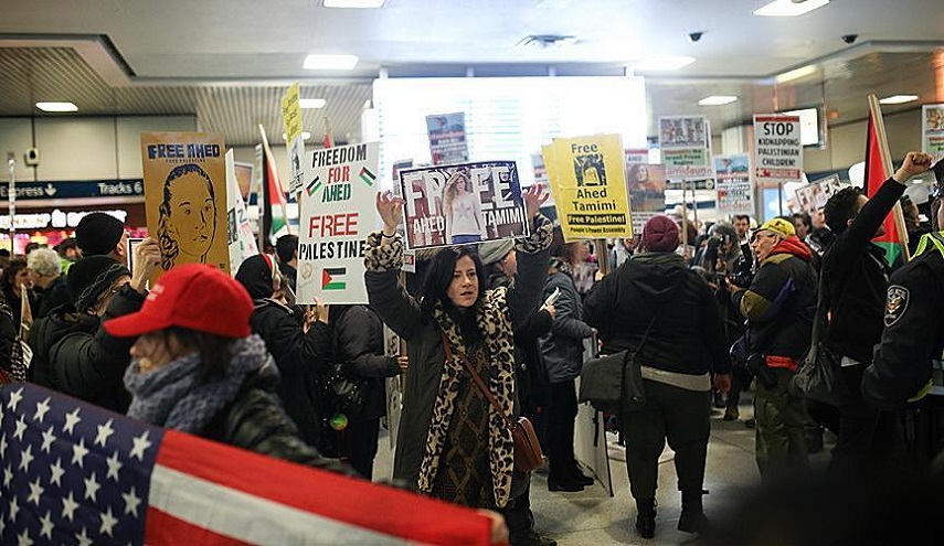 نيويورك..مظاهرة للتضامن مع الطفلة الفلسطينية عهد التميمي