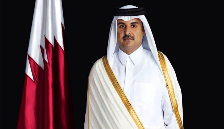 أمير قطر يعزّي الرئيس روحاني بحادثة سقوط طائرة الركاب الايرانية