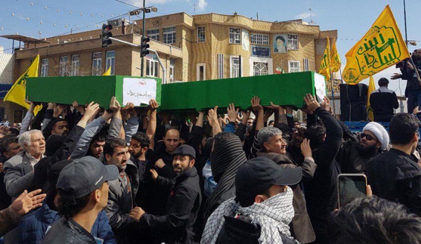  تشييع جثامين 3 شهداء بحرينيين في مدينة قم 