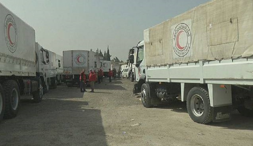 قافلة الصليب الأحمر تعود أدراجها لانعدام الأمن بالغوطة