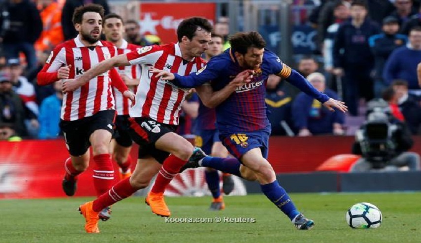 برشلونة يعبر أتلتيك بيلباو مواصلًا زحفه نحو لقب الدوري الاسباني