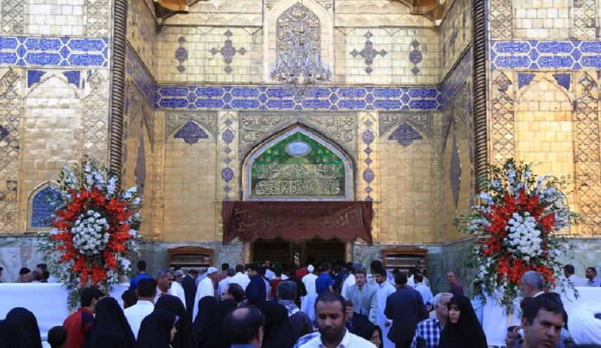مرقد الإمام علي(ع) يشهد توافد جموع مليونية احياء لذكرى ولادته العطره