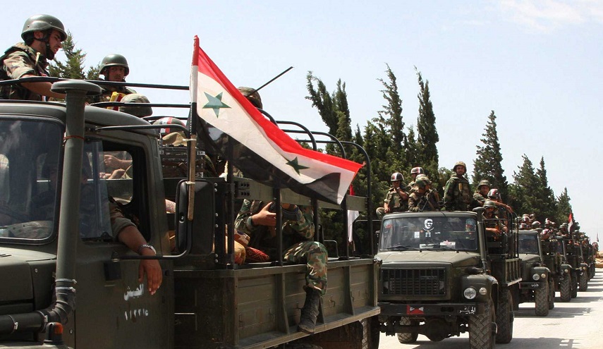 للقضاء على داعش والنصرة ...حشود عسكرية ضخمة إلى جنوب دمشق!
