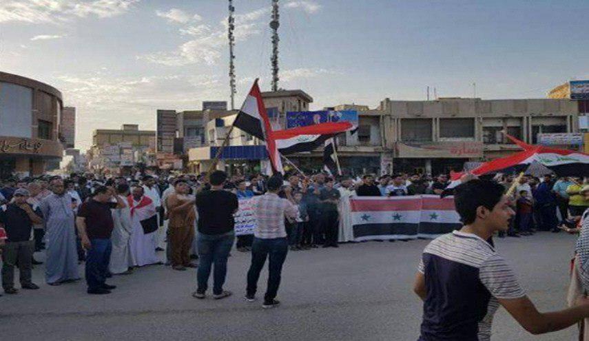  تظاهرات في محافظات العراق تنديداً بقصف سوريا 