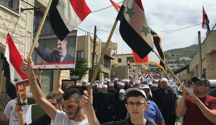 في ذكرى عيد الجلاء..أهالي الجولان يدينون تورّط السعودية وقطر بالمؤامرة لتقسيم سوريا