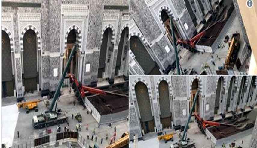 إصابة عامل في سقوط ذراع رافعة بالحرم المكي