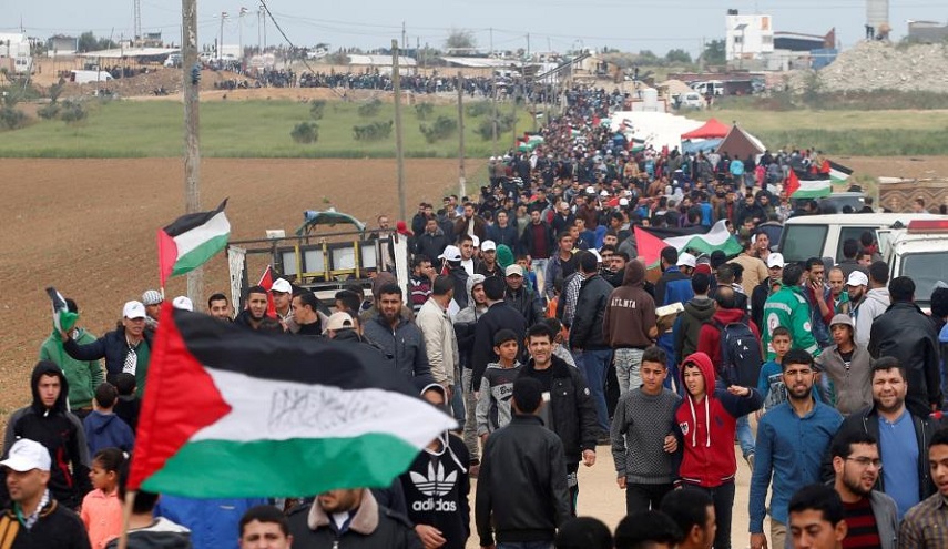 هيئة مسيرات العودة الفلسطينية تدعو لــ"جمعة مستمرون رغم الحصار" 