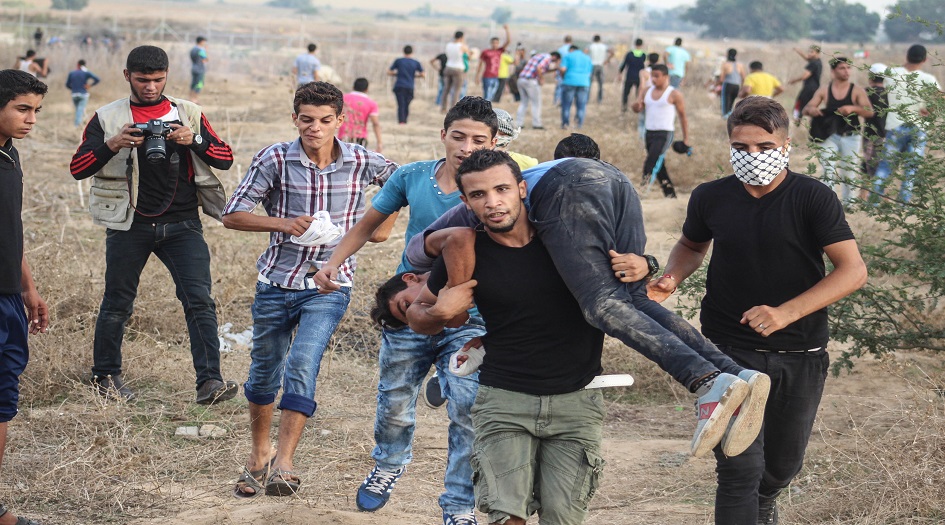 شهيد فلسطيني واصابات برصاص الاحتلال على حدود غزة