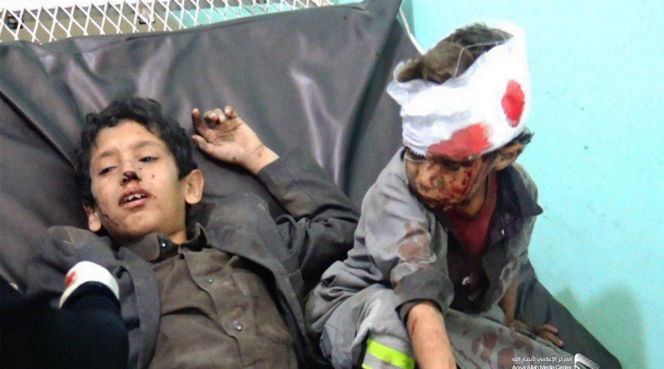 لتوثيق مجزرة ضحيان وفد حقوقي يمني يزور مسرح الجريمة 