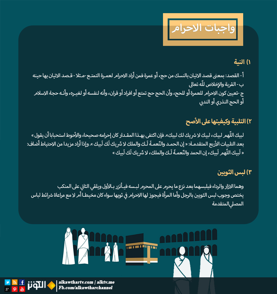 تعرف على واجبات الإحرام
