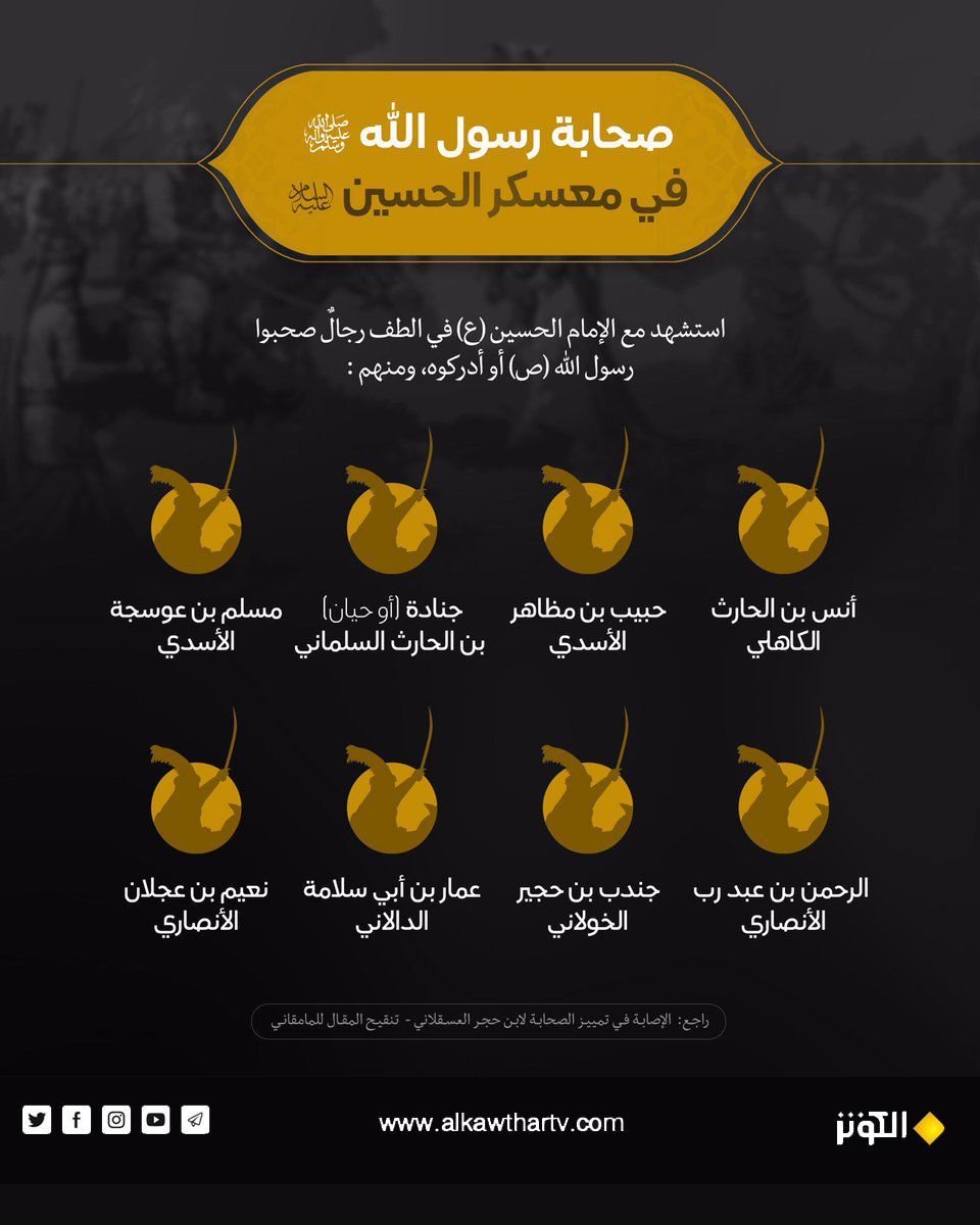 صحابة في معسكر الحسين