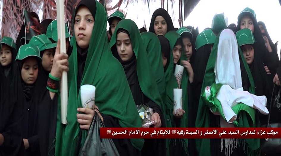  عزاء من نوع خاص يشهده مرقد الامام الحسين (ع)