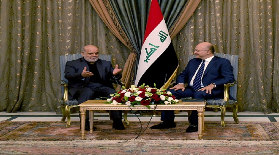 برهم صالح يشيد بدعم ايران في مكافحة الارهاب