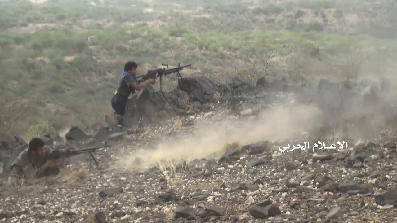 القوات اليمنية تتصدى لزحف العدوان في نهم