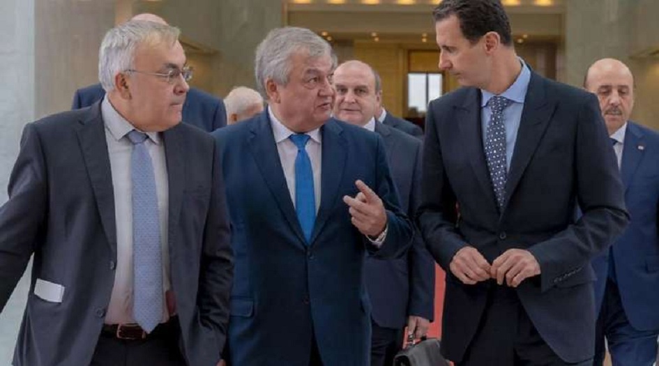 الأسد يستقبل مبعوث الرئيس الروسي الخاص إلى سوريا 