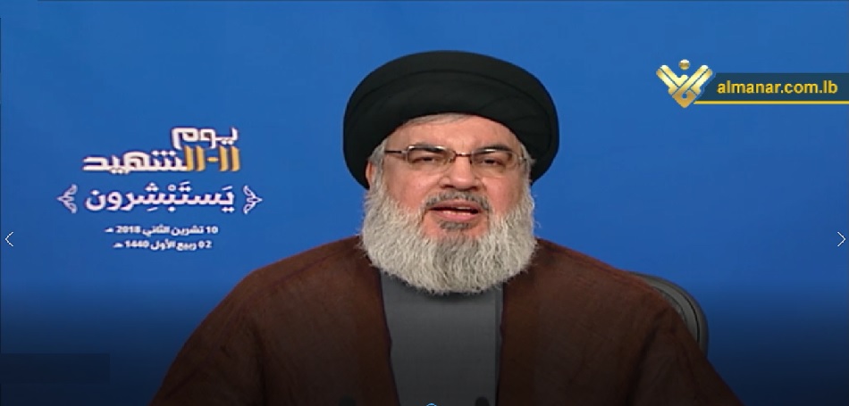 السيد نصر الله: سنرد على أي عدوان اسرائيلي بشكل حاسم