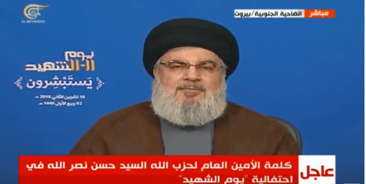 نصرالله: رسوا شدن منافقان با عادي سازي روابط با اسرائيل!