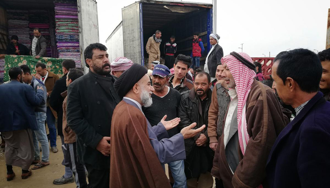 العراق.. المرجعية الدينية تغيث اهالي الموصل والشرقاط