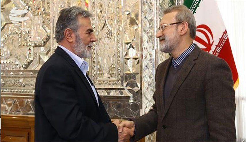 لاريجاني يؤكد دعم ايران الدائم للشعب الفلسطيني ومحور المقاومة