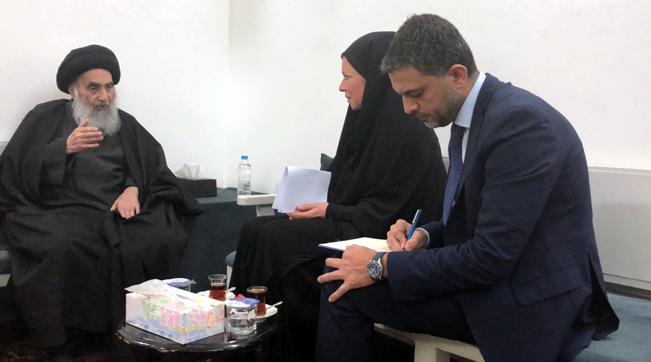 السيد السيستاني: العراق يرفض أن يكون محطة لتوجيه الأذى لأي بلد آخر