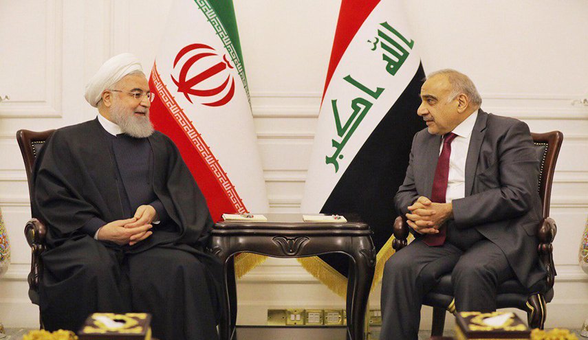رئيس الوزراء العراقي يستقبل روحاني في مكتبه ببغداد