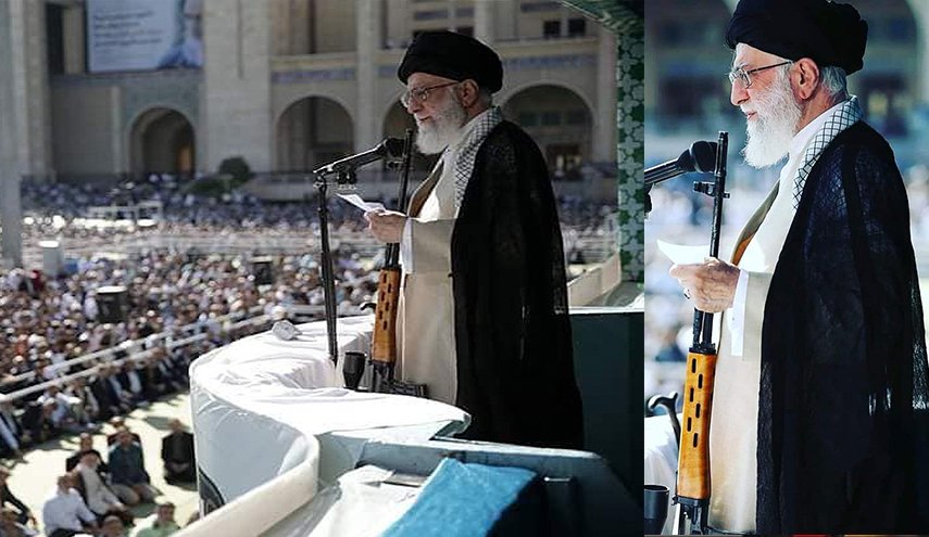 عبد الباري عطوان: ماذا يعني تلويح آية الله خامنئي ببندقيته أثناء خطبة العيد؟